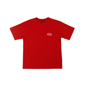 Oval Logo 1/2 T-shirts_Red