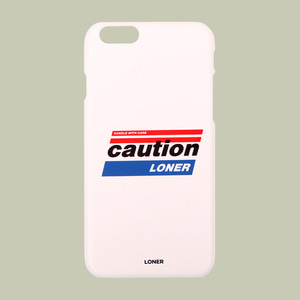 [로너] Caution case-white
