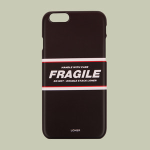 [로너] Line fragile case-black