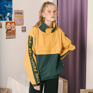lettering woven anorak (CT0118-1)