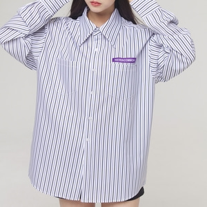 stripe kara shirt (white)