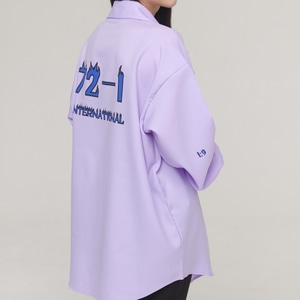 72-1 big kara shirt (light purple)
