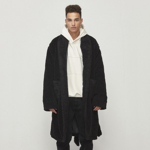 Oversized Robe Coat Black (D18F341)