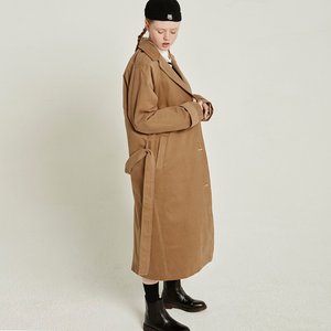 MG8F PEACH TRENCH COAT (BROWN)