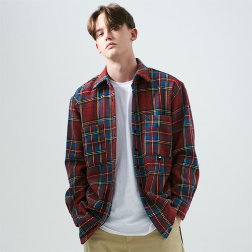 OVERSIZED CHECK SHIRTS_RED