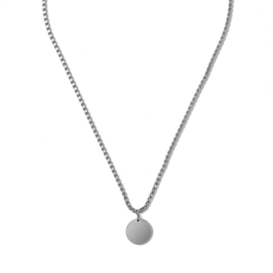 Crump surgical steel round necklace (CA0013)