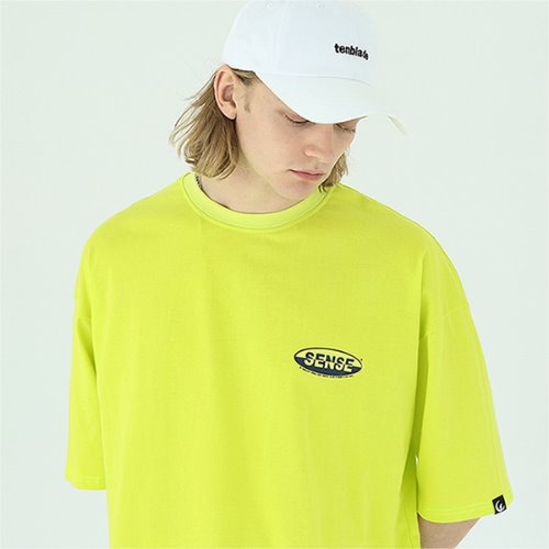 Over fit sense graphic T-shirt-tai138ss-neon