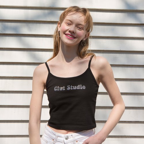 0 6 clut studio crystal sleeveless - BLACK