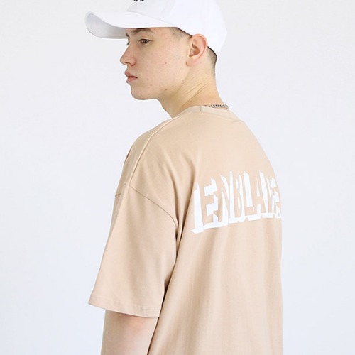 Shadow logo T-shirt-tai155ss-beige
