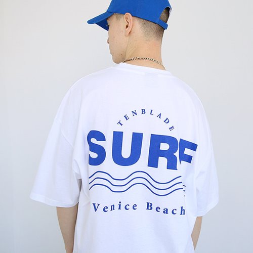 Surf wave T-shirt-tai153ss-white