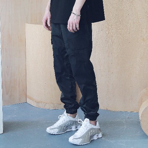 3RD SECTION JOGGER PANTS MSNCP003-BK