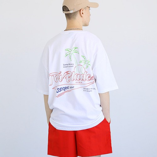 Long wave T-shirt-tai152ss-white