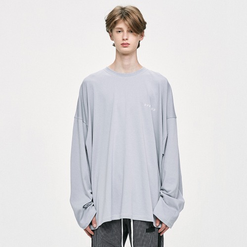 Long Sleeve Logo T-Shirt - Light Grey