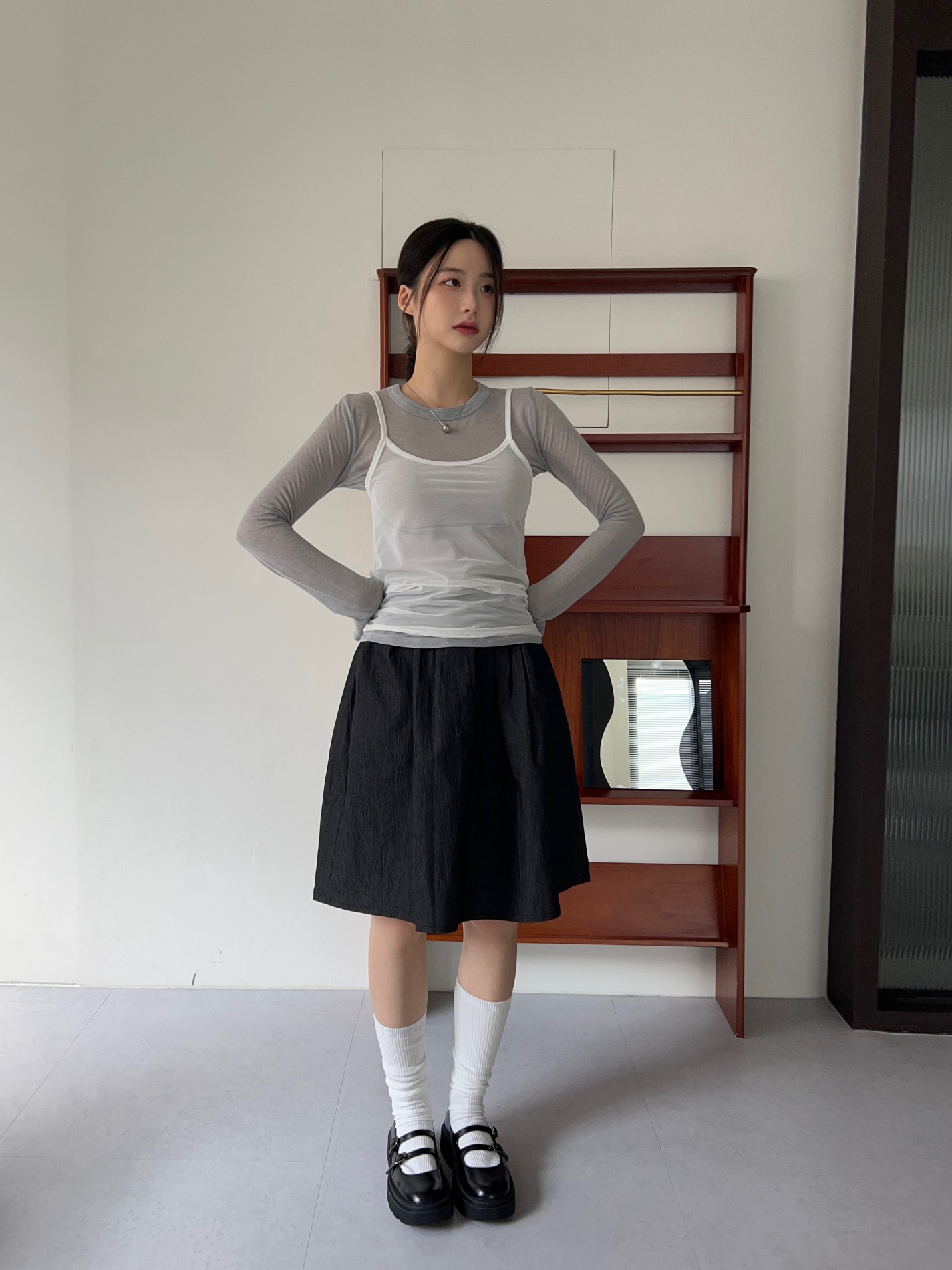 dear midi skirt (2color)