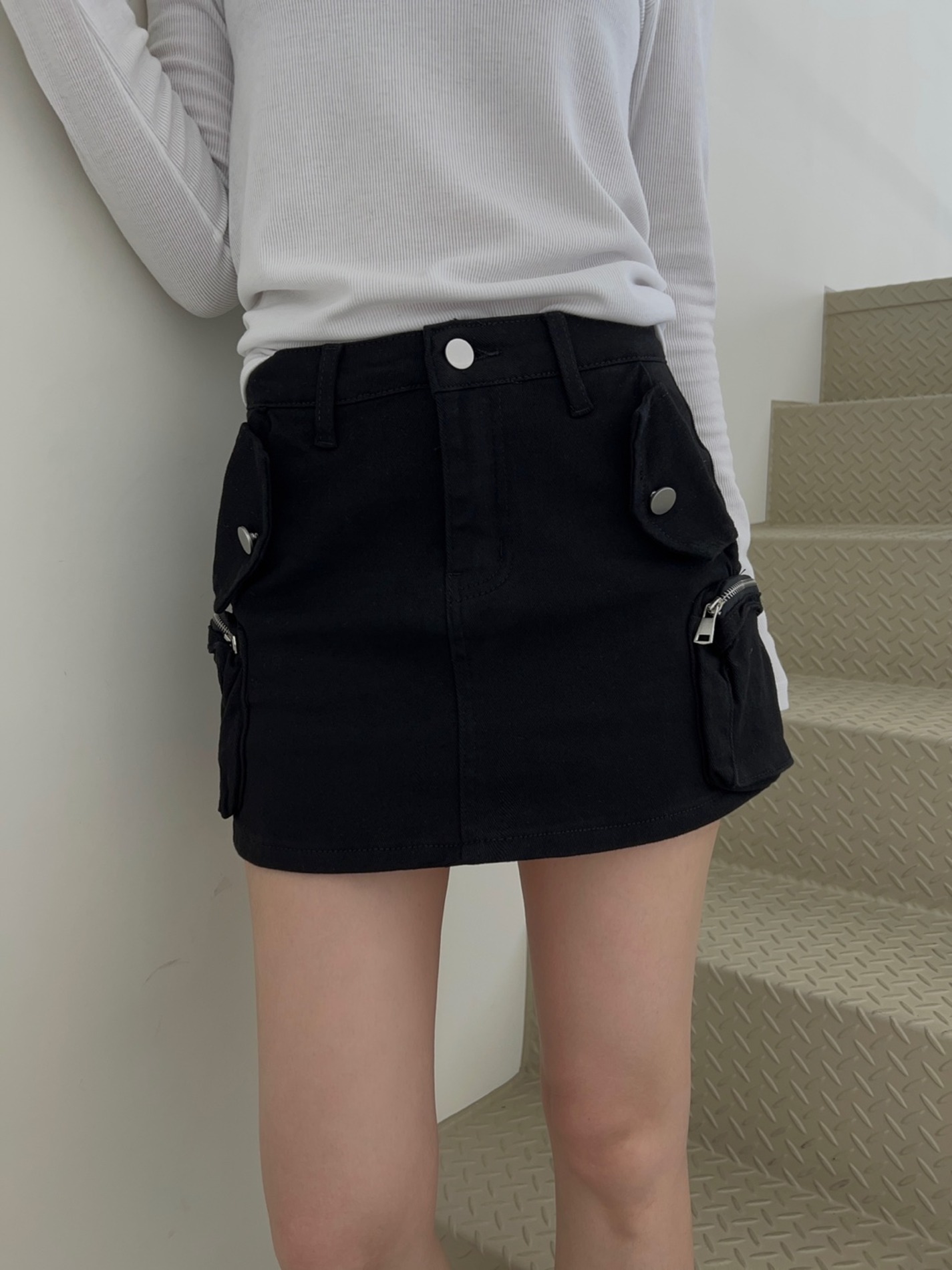 bloom pocket cargo mini skirt (2color)