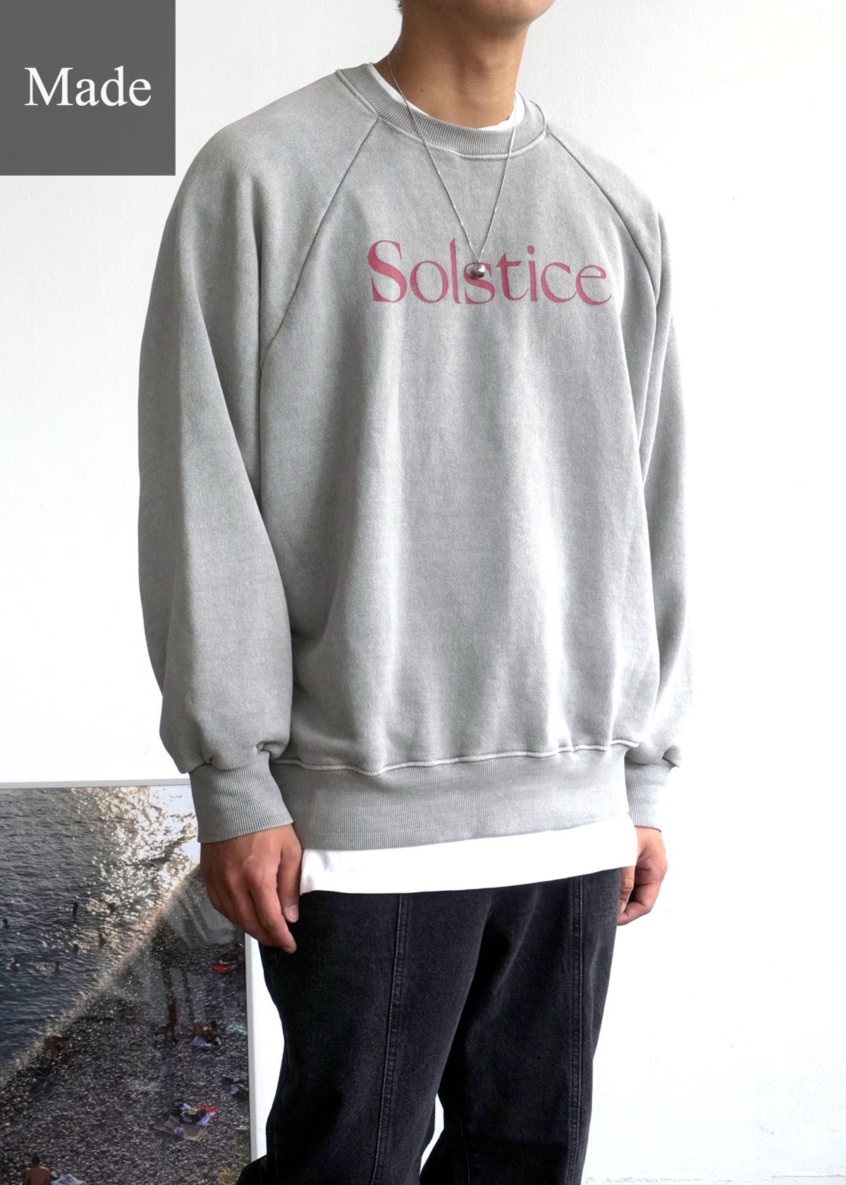 (50% SALE) 21FW Solstice Stonehenge Pigment Sweatshirts (4Color)