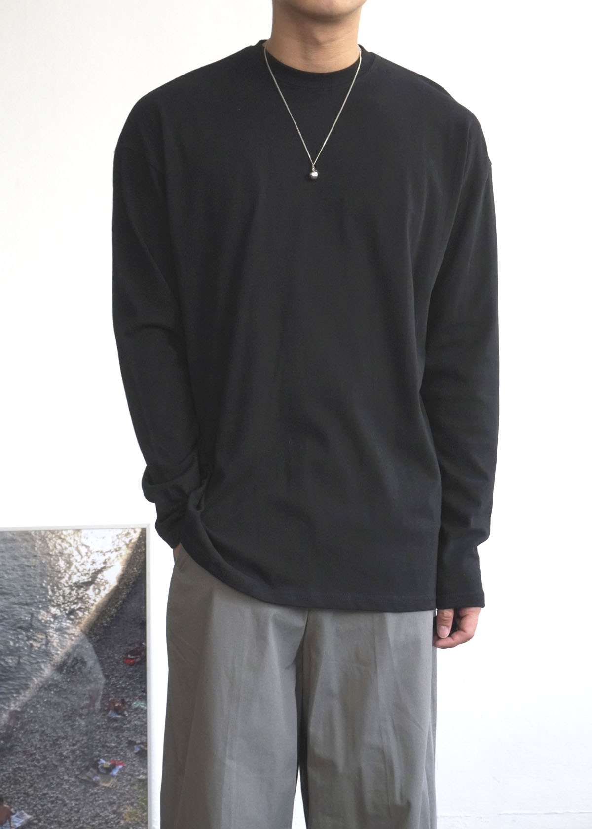 Boxi Round Long Sleeve Tee (5Color)