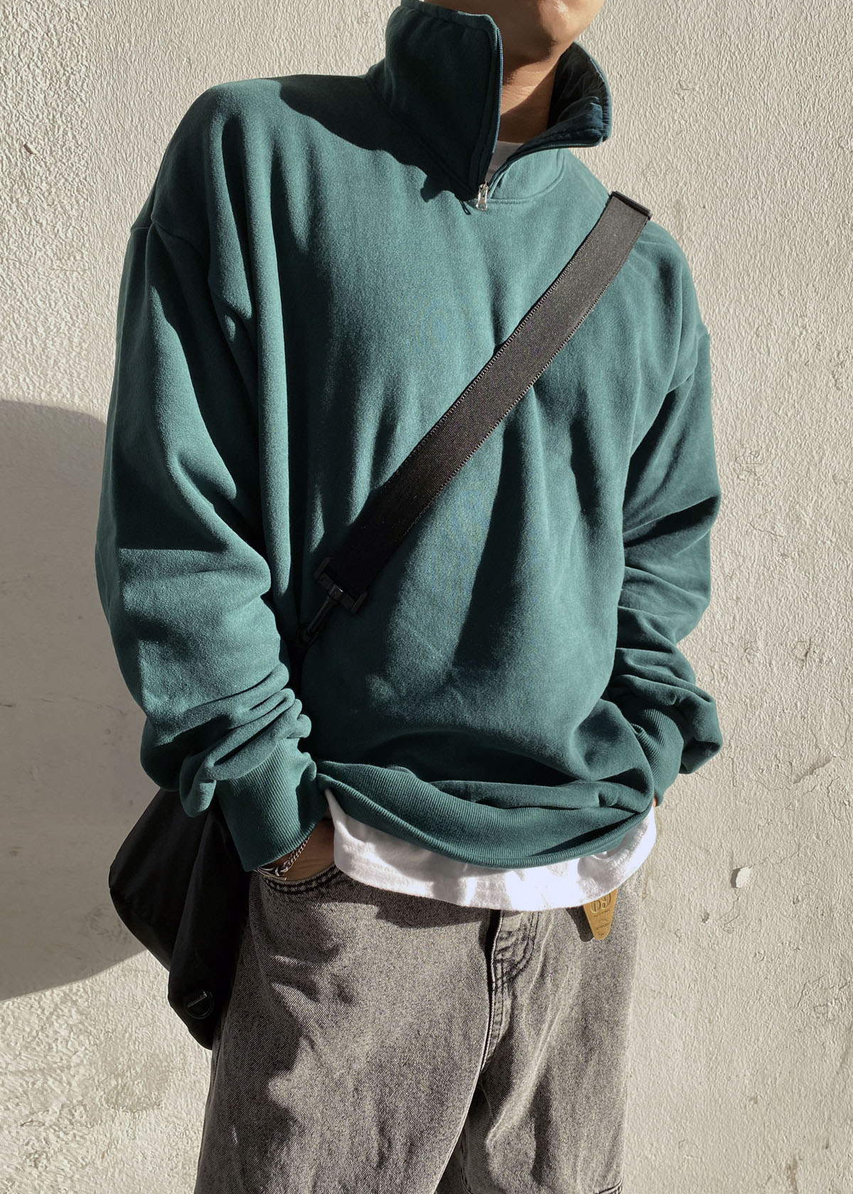 Half Zip-up Neck Sweatshirts (3Color)
