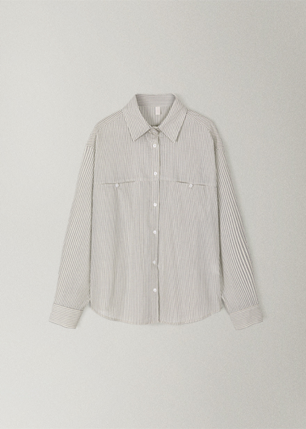 韓国の通販サイト OHOTORO | 2 buttons stripe shirt