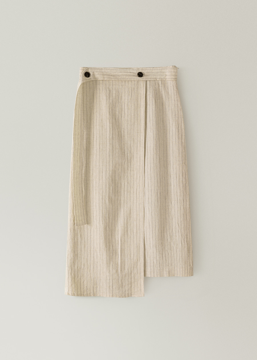 韓国の通販サイト OHOTORO | wrapping stripe skirt