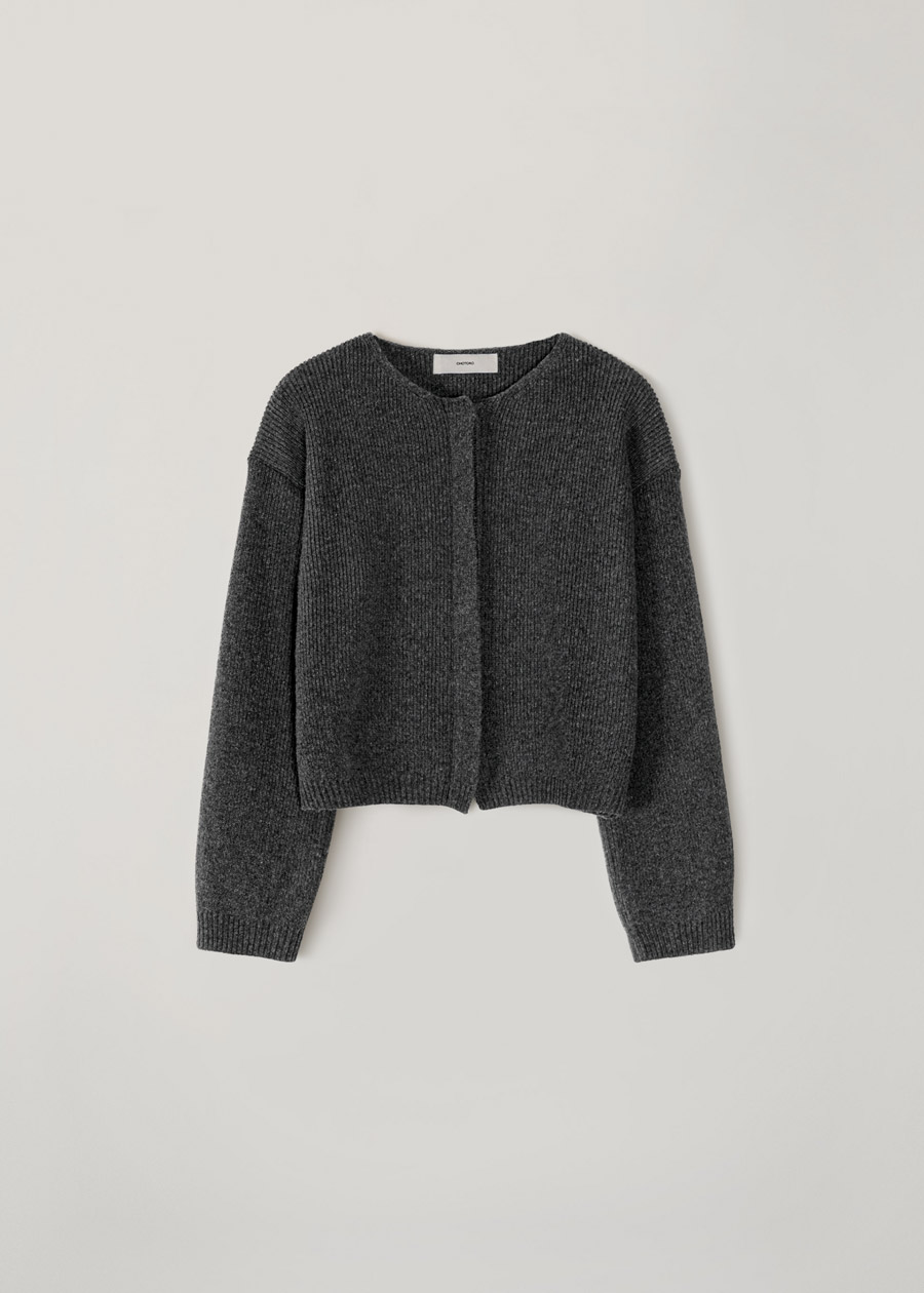 hidden crop cardigan | OHOTORO