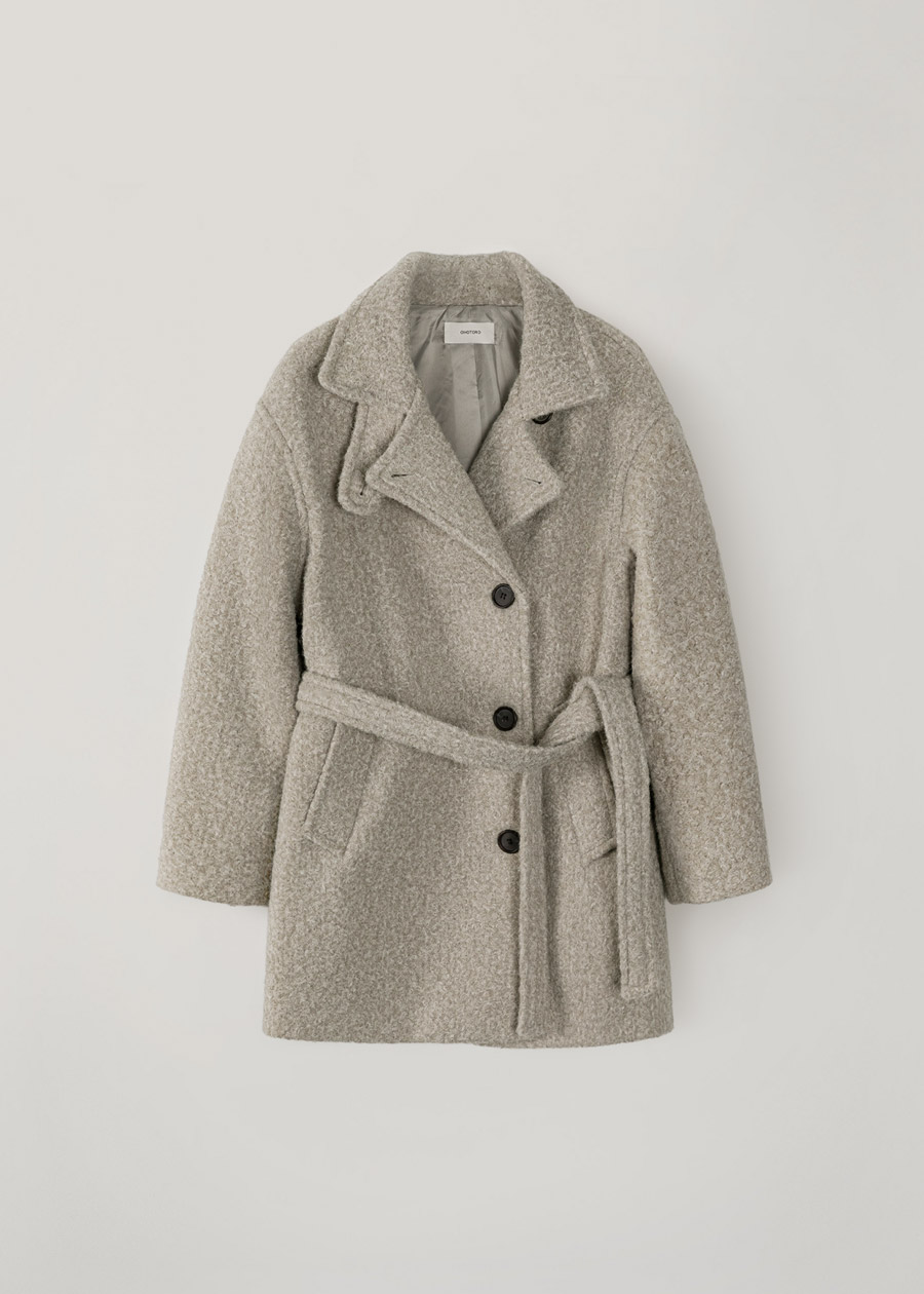 boucle 2way half coat | OHOTORO