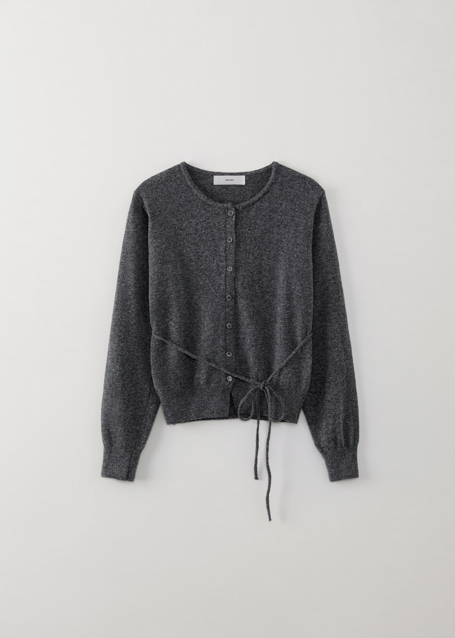 comfy tie cardigan | OHOTORO