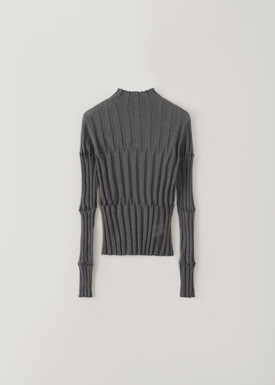 belted curved pants | OHOTORO