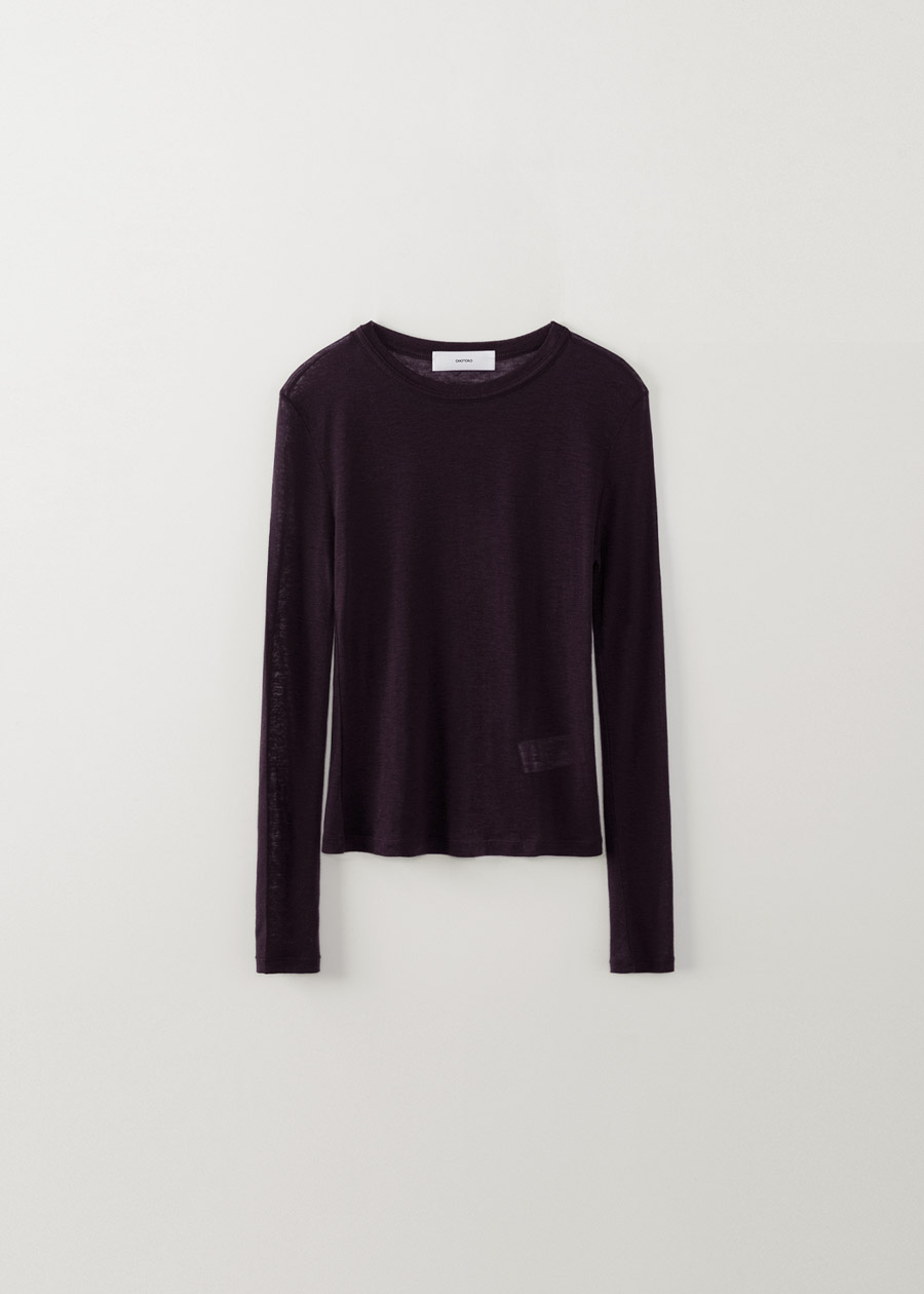 water ribbed cardigan | OHOTORO