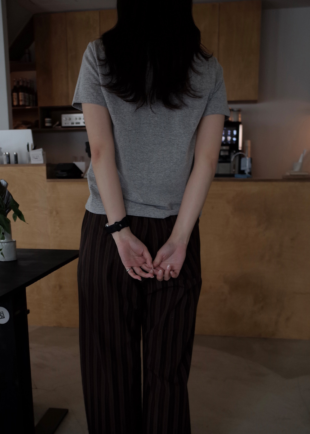 chic stripe pants | OHOTORO