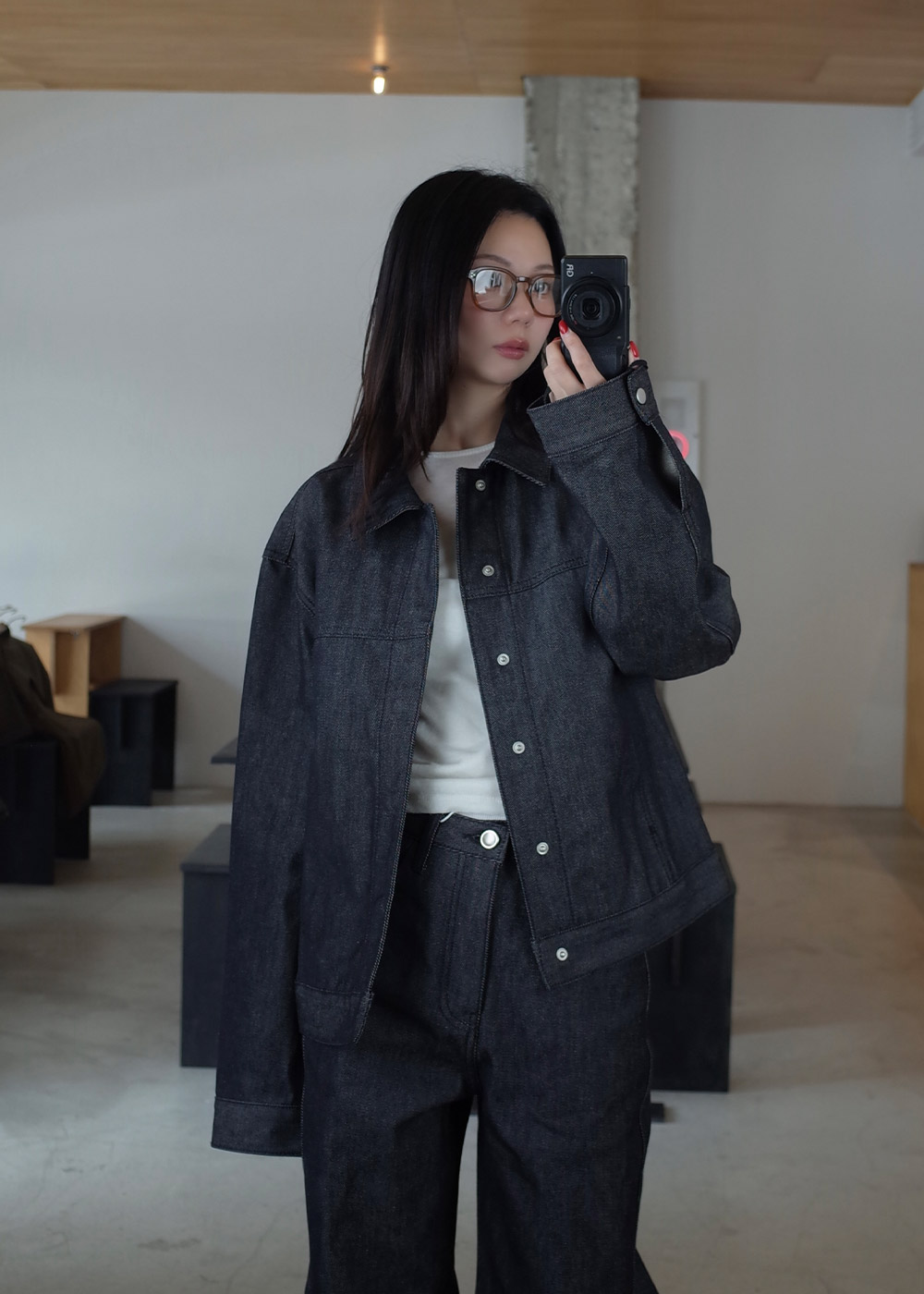 【新品未使用】OHOTORO＊loom indigo jacket loom indigo jacket | OHOTORO