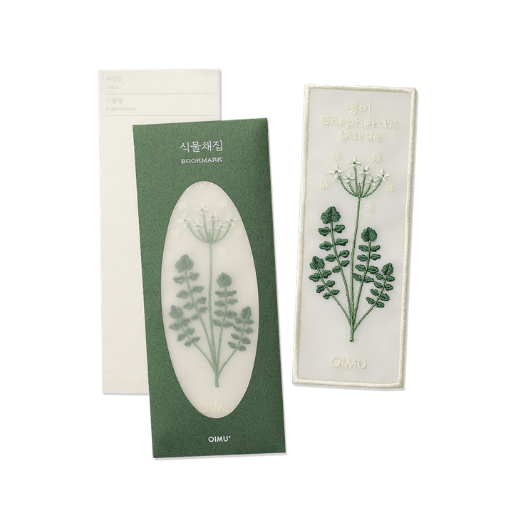 Plant collecting bookmark _ shepherd&#039;s purse