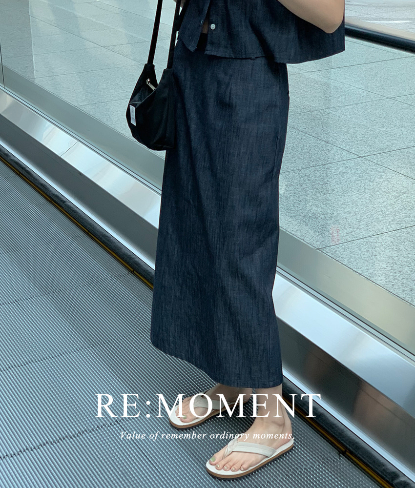 [RE:MOMENT/Same-day delivery for more than 10 days] made. Benny non-fade natural fabric skirt