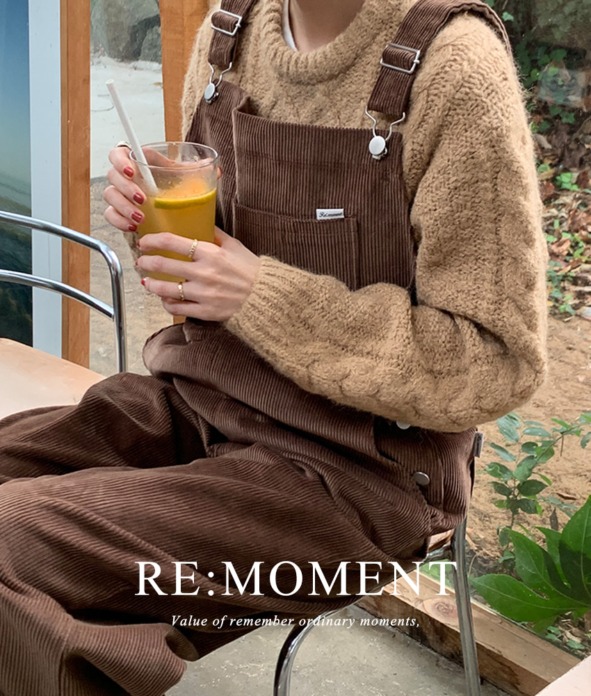 [RE:MOMENT] made. Noah Corduroy overall pants 2 colors!