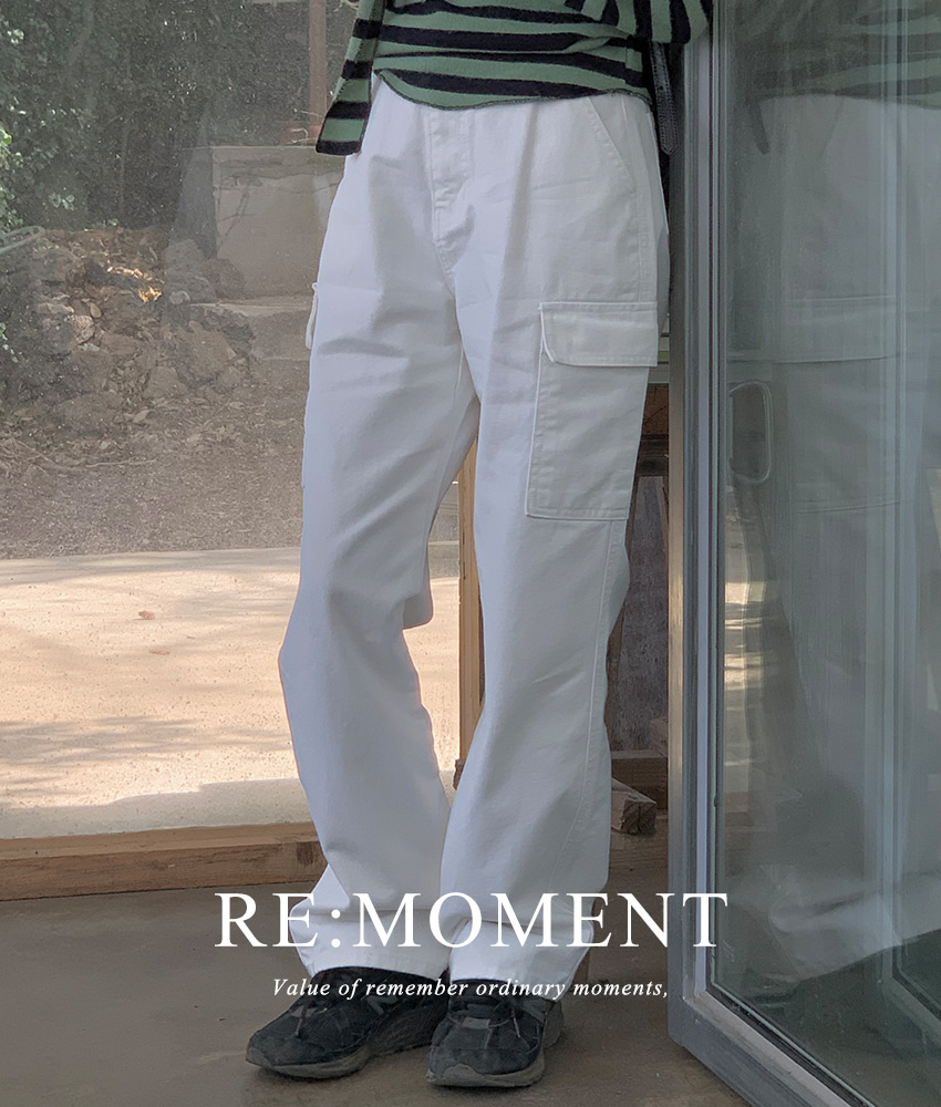 [1000 photos!) [RE:MOMENT/Sent on the same day except navy] Made. Falls Cargo Pants 4 colors!