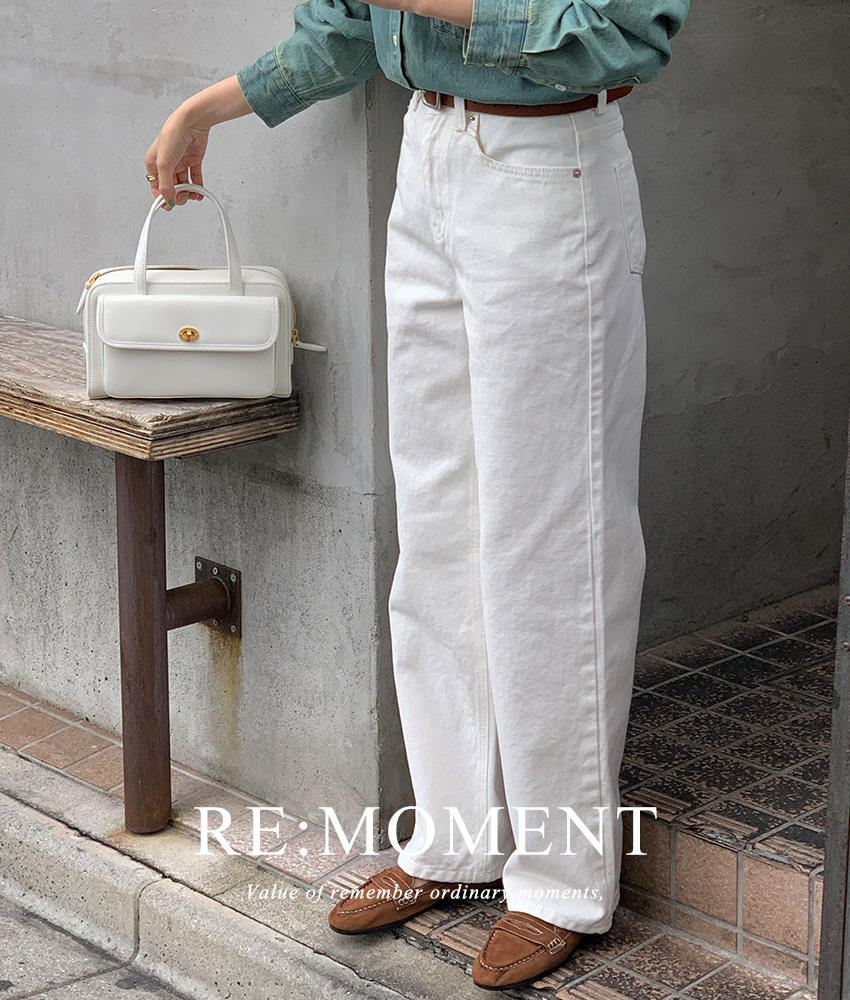 [RE:MOMENT/Sent on the same day except for m] Made. First cotton wide pants