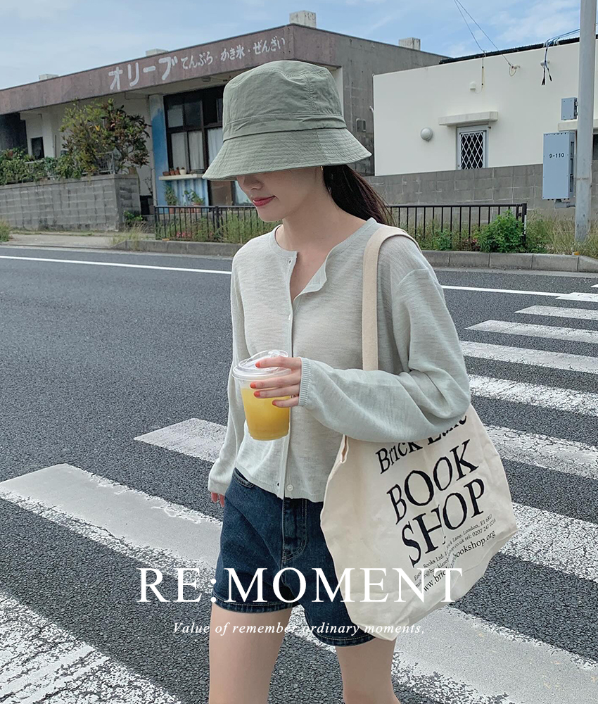 [RE:MOMENT] made.is 麻 圆领 开襟毛衫 3color!