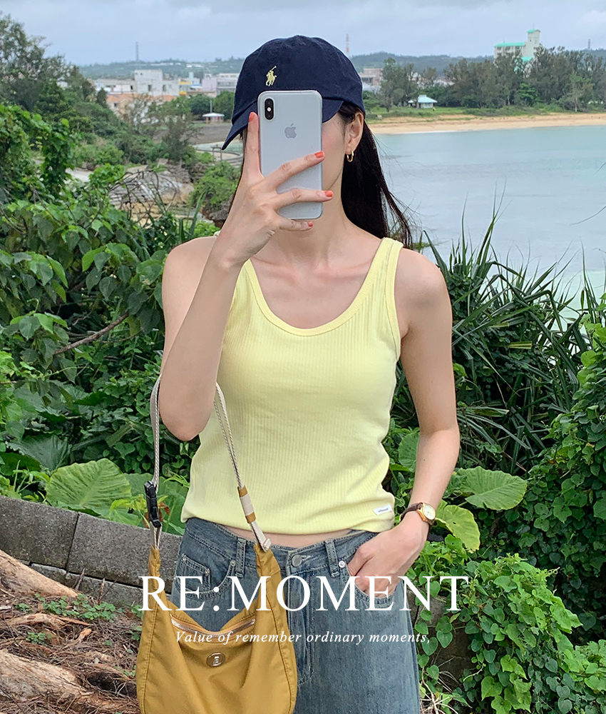 [RE:MOMENT/Sent on the same day except for white] Made. EZ cap-in sleeveless 5 colors!