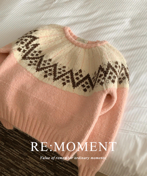 [RE:MOMENT] made. Dolce Nordic Round Knit 2 colors!