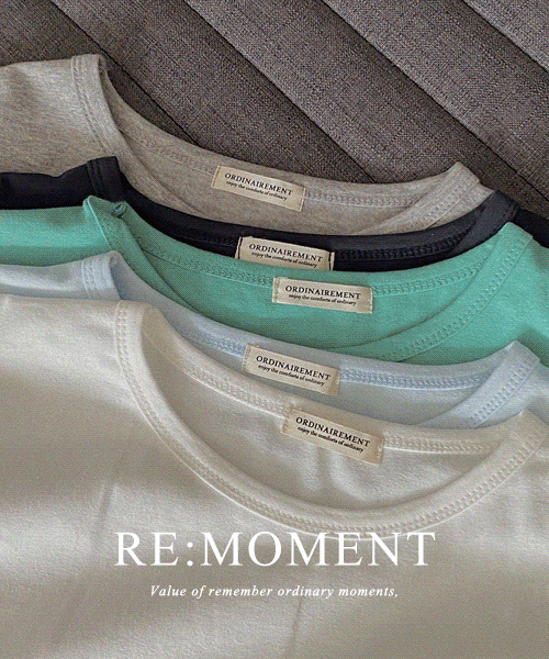 (Over 3000!) [RE:Moment/Sent on the same day of ivory] Everyday Modal T-shirt 4 colors!
