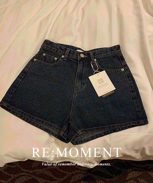 (7% off until 6pm on Thursday) [RE:MOMENT/Blue same day delivery] Made. Weather denim shorts Navy blue 2 colors!