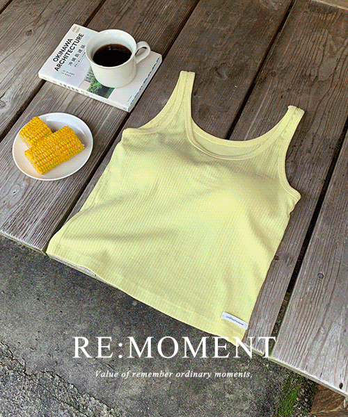 [RE:MOMENT/Sent on the same day except for white] Made. EZ cap-in sleeveless 5 colors!