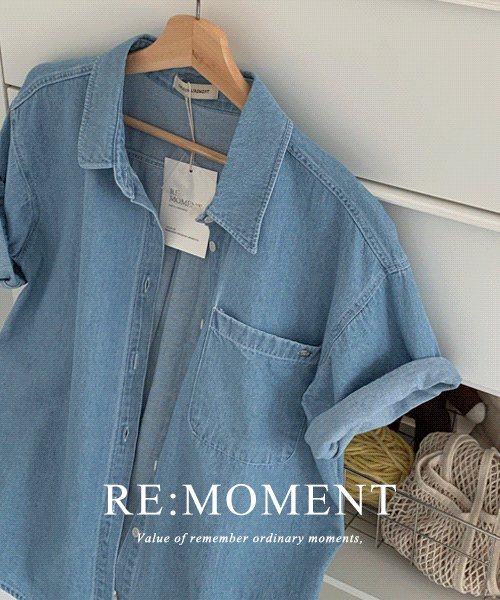 [RE:Moment/Sent on light blue] Made. Mona Summer Denim Shirt 3 colors!
