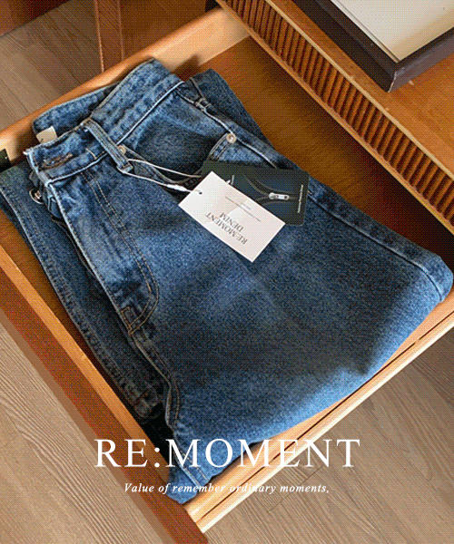 [RE:Moment/Sent on the same day except for MOMENT] Made. Toes Dark Denim Wide Denim