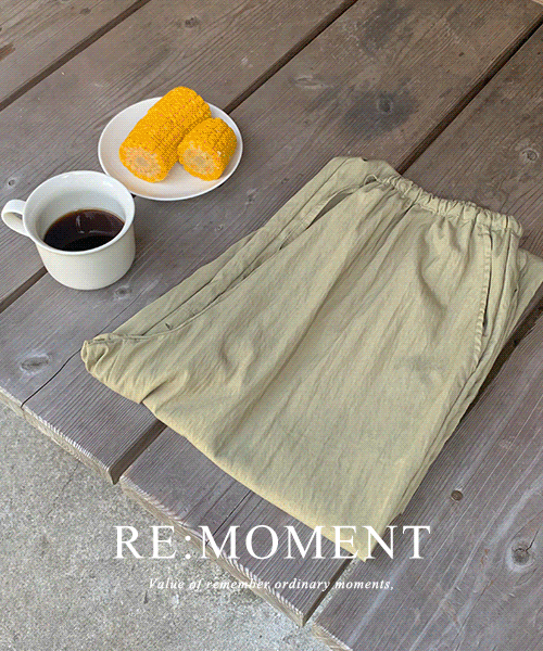 [RE:MOMENT/Sent on the same day without khaki] Made. Work nylon wide pants 4 colors!