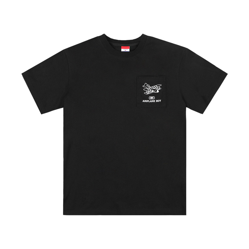 Air pocket Half T-shirts (black)
