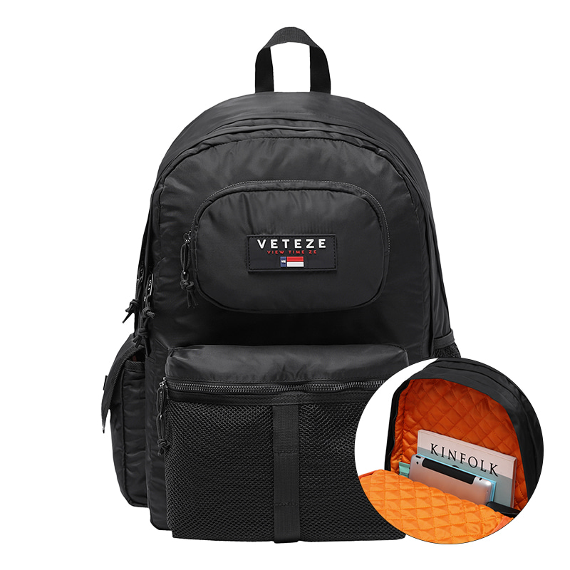 [신상 한정특가]Retro MA-1 Backpack (black / nylon100%)
