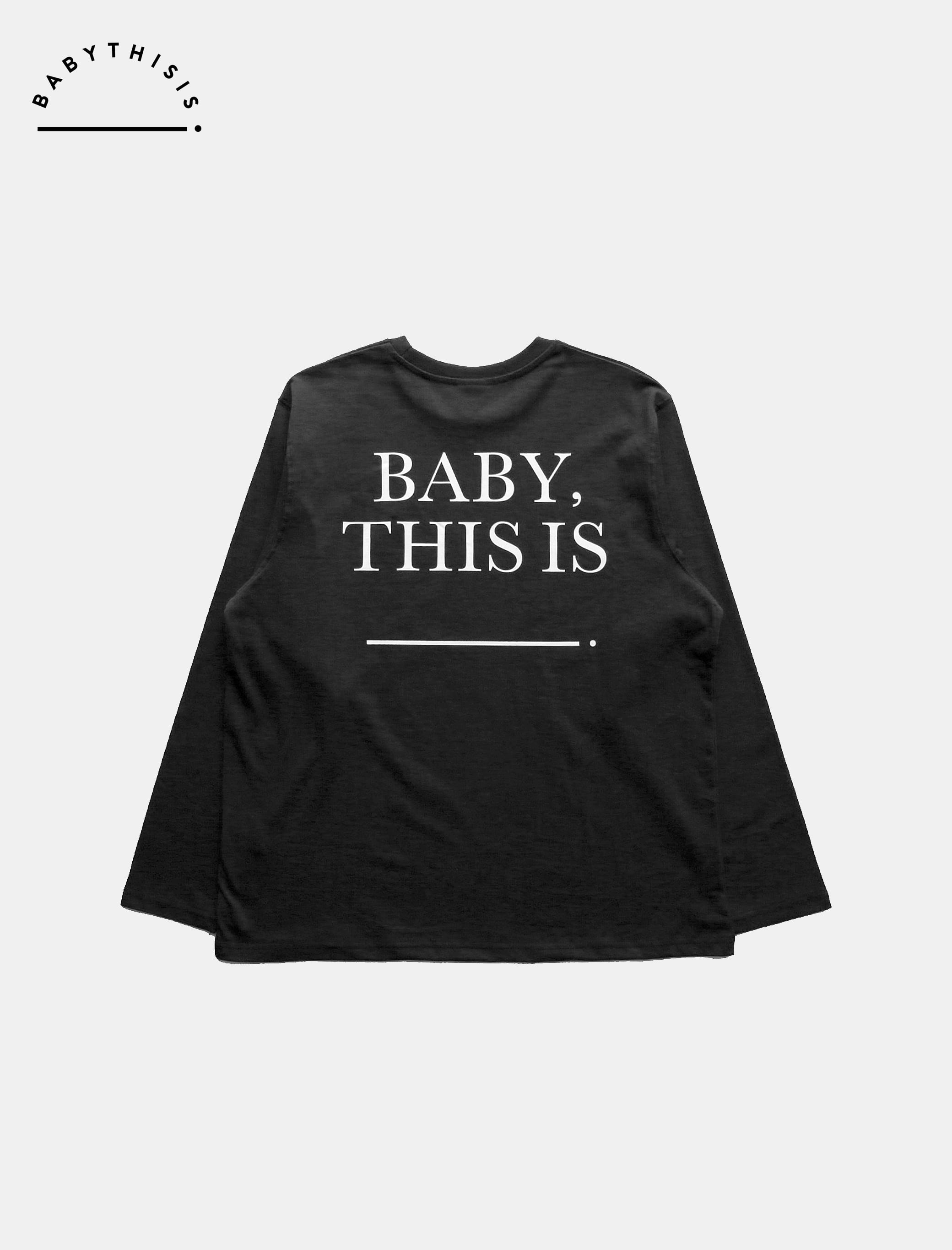 BABY, THIS IS 엠블럼 티셔츠 (black)
