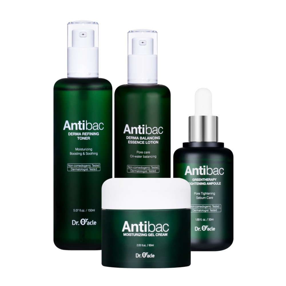Antibac®기초라인 4종세트(토너+로션+앰플+젤크림)