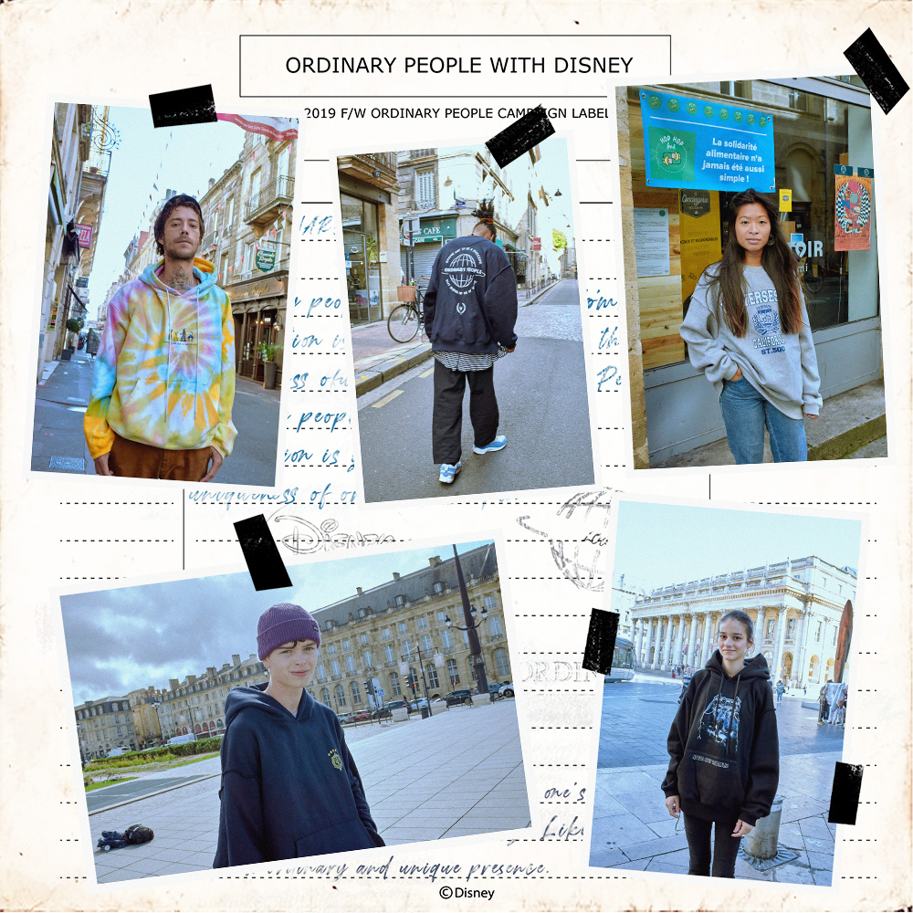 2019 F/W<br>ORDINARY PEOPLE with ordinary people<br> in Paris